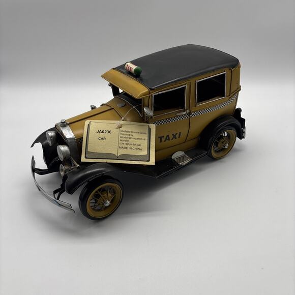 1931 RETRO FORD CLASSIC TAXI CAR MODEL 100% HANDMADE TA-739